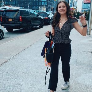 Gab & Kate Polka Dot Sleeveless Blouse